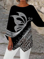 TALLULAH™ | ELEGANT CREW NECK TOP