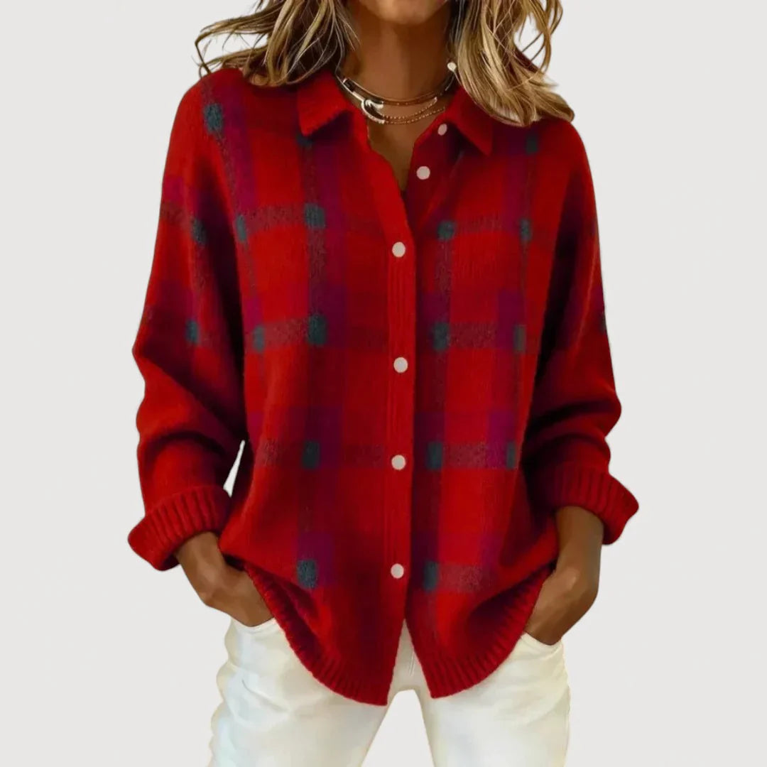 FIORA™ COSY KNIT BUTTON SHIRT