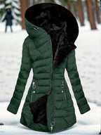 SERENA™ ELEGANT WARM ZIP-UP HOODED COAT