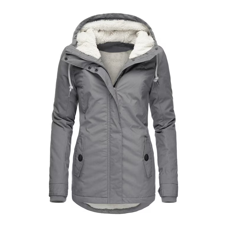 ELARA™ COTTON-LINED HOODED WINTER PARKA