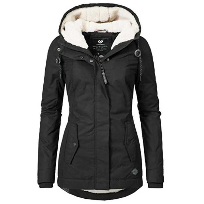 ELARA™ COTTON-LINED HOODED WINTER PARKA