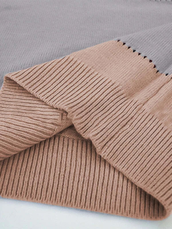 NOVA™ LEOPARD COLORBLOCK KNIT SWEATER